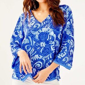 NWT Lilly Pulitzer Florin 3/4 sleeves blouse